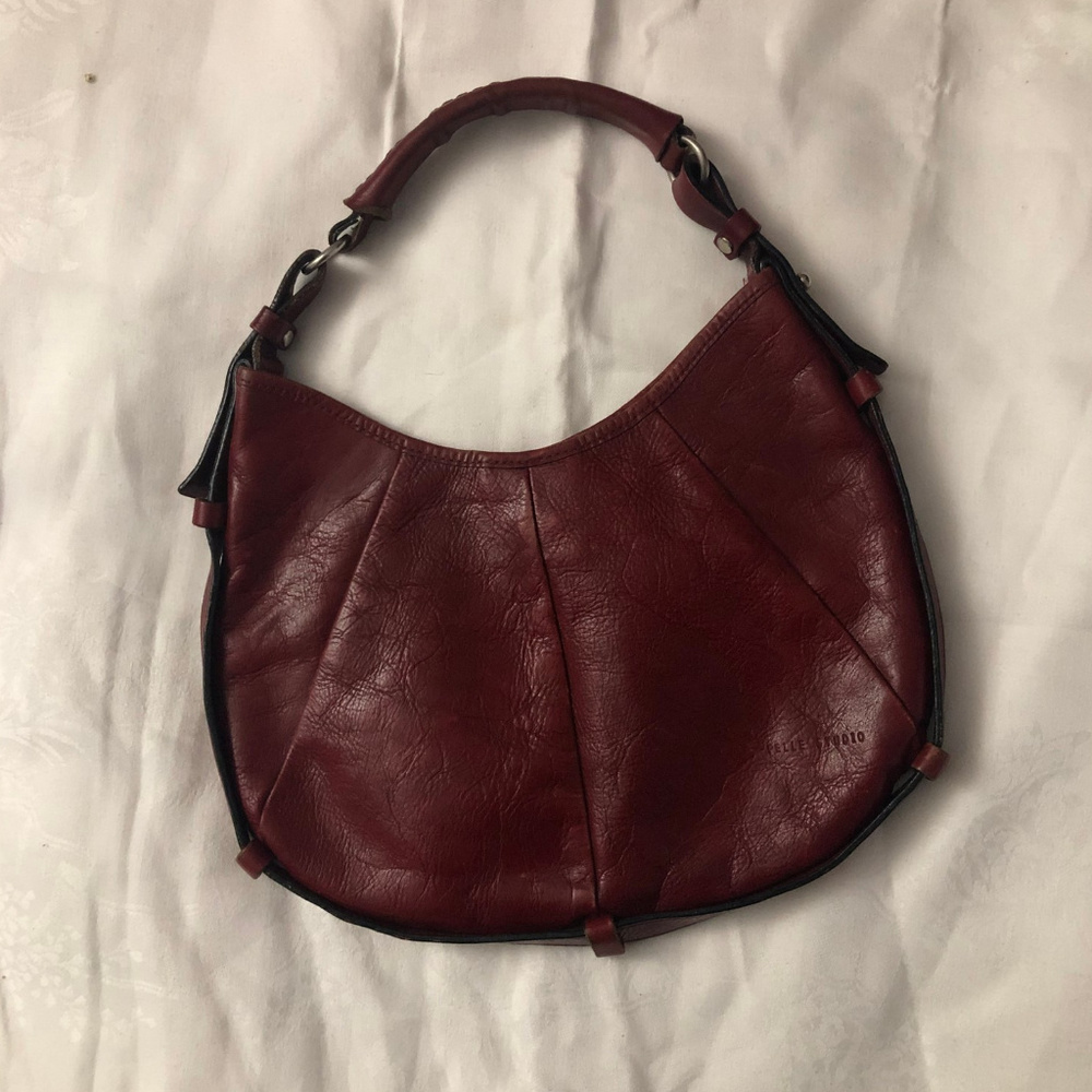 Vintage Wilson's Leather Purse Handbag Cranberry